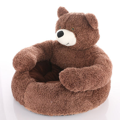 SweetSeat - Adorable chaise en peluche en forme d'ours en peluche pour animaux de compagnie