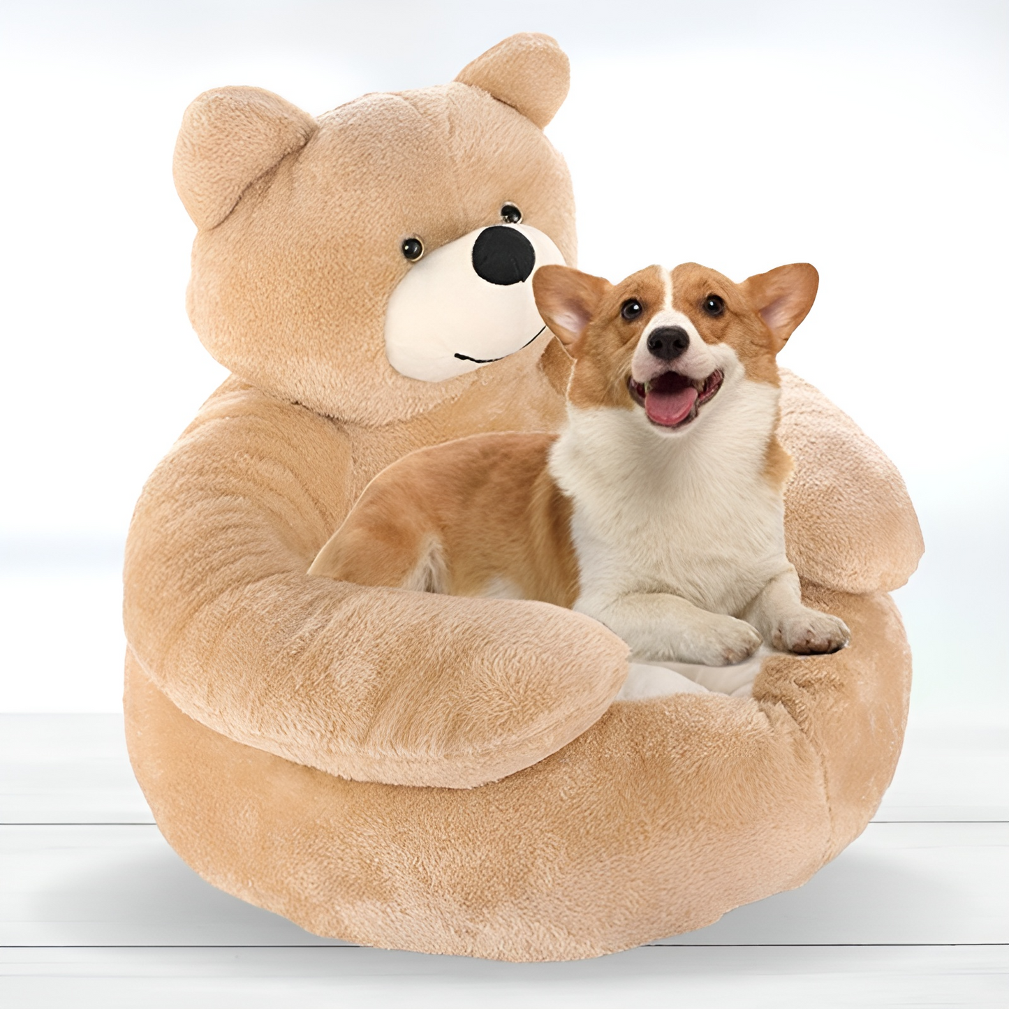 SweetSeat - Adorable chaise en peluche en forme d'ours en peluche pour animaux de compagnie